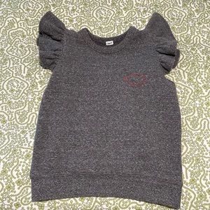 Clare V Ruffle Sleeve sweatshirt